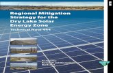 Regional Mitigation Strategy for the Dry Lake Solar Energy ...9. A recommendation for how the BLM fee revenue derived from development of the Dry Lake SEZ could be managed. 10. A recommendation