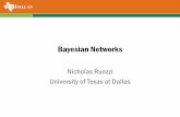 Nicholas Ruozzi University of Texas at Dallas · 4. Bayesian Network • A Bayesian network is a directed graphical model that captures independence relationships of a given probability