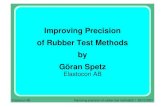 Improving precision of rubber test methods – Elastocon AB · Heraueus 5042 Heraeus 5060E Salvis TSW 60. 12 laboratories, ... Heraeaus UT 5042 Heraueus UT 5060 E Salvis TSW 60 Elastocon