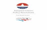 Adopted Interim Policy Resolutions · NACo Interim Policy Resolutions 2018 1 1 COMMUNITY, ECONOMIC AND WORKFORCE DEVELOPMENT 2 3 Resolution on FY 2019 Appropriations for the U.S.