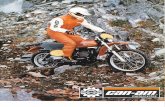 Canned-Ham · Serious dirt bike features like a well- spaced gearbox, a rigid double loop tubu- lar frame, long travel Betor front forks, a high-pipe exhaust with spark arrestor,