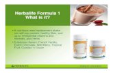 Herbalife Formula 1 What is it?hughn.mwhqe.servertrust.com/v/vspfiles/assets/images/shapeworks… · Herbalife Formula 1 Herbalife Unique Solution •Proven - over 25 years of success