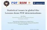 Statistical issues in global ﬁts: Lessons from PDF ...nnpdf.mi.infn.it/.../uploads/2017/10/rojo-NNPDFs-GlobalFitsNeutrino.… · Statistical issues in global ﬁts:! Lessons from