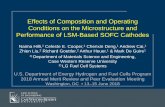 Effects of Composition and Operating Conditions on the ... · Effects of Composition and Operating Conditions on the Microstructure and Performance of LSM-Based SOFC Cathodes . Naima