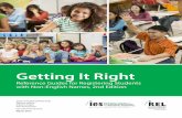 Getting It Right - Institute of Education Sciencesies.ed.gov/ncee/edlabs/regions/northwest/pdf/REL_2016158.pdfGetting It Right: Reference Guides for Registering Students with Non-English