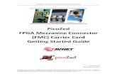 MicroZed Getting Started Guide - Zedboardzedboard.org/sites/default/...GettingStarted_v1_0.pdf · Getting Started with the PicoZed FMC Carrier Card The Avnet PicoZed FMC Carrier Card