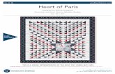 Heart of Paris€¦ · 28/06/2018  · Heart of Paris Designed by Wendy Sheppard Featuring Love from Paris by Whistler Studios SIZE: 66 X 72 06.01.18 windhamfabrics.com FREE PROJECT