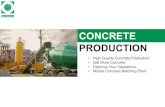 Fibo Concrete Brochure - Concrete batching plant · •Mobile Concrete Batching Plant PRODUCTION. Contents 2 3 4 10 15 20 44 49 51 57 62 67 Introduction Mobile Concrete Production