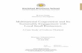 Multinational Corporation and Its Sustainable Engagement ...1114046/FULLTEXT01.pdf · Sufficiency Economy.....33 CSR Practices Engaging with Small Local Businesses in ... investment