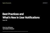 •Best Practices and What’s New in User Notifications · 2017-09-26 · •Best Practices and What’s New in User Notifications • ... Modifying Push Content Service Extension