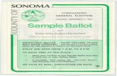 r Information Pamphlet · 49-5877 f -----SIDE 1 CARD D SIDE 2----- OFFICIAL BALLOT CONSOLI DATED GENERAL ELECTION COUNTY OF SONOMA TUESDAY, NOVEMBER 3, 1992 This ballot stub shall