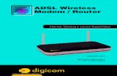 ADSL Wireless Modem / Router - Belcom · uno: un Router ADSL2/2+, un potente Access Point wireless a 300 Mbit/s e uno Switch a 4 porte 10/100. Funzioni base RAW300-A01 permette di