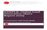 Online Lead Generation (B2C) Survey Reportclash-media.com/download/SAMPLE--online-Lead-Generation-B2C-Re… · Effectiveness of lead generation Quality of leads and return on investment