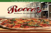 Italian Restaurant - Rocco’s Italian · DINNER INCLUDES GARDEN SALAD & GARLIC BREAD • LUNCH INCLUDES 2 PCS GARLIC BREAD R Linguini with Clams Plump fresh clams cooked in olive