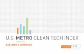 U.S. METRO CLEAN TECH INDEX · 6. DENVER, CO – Just barely trailing Seattle, Denver’s score of 54.5 is good enough for sixth place. Denver is home to a high concentration of green