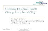 Creating Effective Small Group Learning (SGL)depts.washington.edu/celtweb/wordpress/wp-content/... · Small groups can be safe and comfortable environments for discussing different