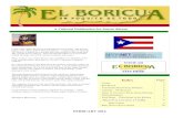 A Cultural Publication for Puerto Ricans - El Boricuaelboricua.com/2016_02elb67890951.pdf · Born - Julia de Burgos, the best-known female poet in Puerto Rico and one of the best