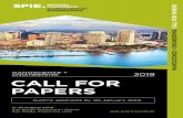ENGINEERING 2019 CALL FOR PAPERS - SPIEspie.org/Documents/ConferencesExhibitions/OP19-Nano-call-L.pdfthe shortcomings of vastly different materials, such as inorganic semiconductors,