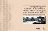 Budgeting for School Education: What Has Changed and What ... · Safdarjung Enclave, New Delhi-110029 Tel: +91-11-49200400/401/402; Email: info@cbgaindia.org Website: and Child Rights