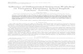 Influence of Differentiated Instruction Workshop on ... · knowledge base and skill of differentiated instruction workshops for EFL teachers. III. METHOD This study employs case study