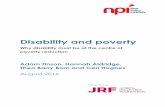 Why disability must be at the centre of poverty reduction · 2016-12-19 · Reducing costs . Another approach must be to reduce costs. Higher costs are a driver of poverty among disabled