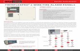 TwINFlExPRO² 2-wIRE FIRE AlARM PANElS€¦ · EU Fire & Security - Units 2-4, The Pavilions, Bridgefold Road, Rochdale, Greater Manchester OL11 5BY SAlES DATAShEET SPECIFICATIONS