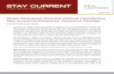 Stay Current Model Participant-Directed Defined ... · administrators of 401(k) and other defined contribution plans that permit participants to direct how ... the Department of Labor