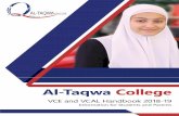Latest version Student VCE,VET and VCAL Handbook Edited by ...al-taqwa.vic.edu.au/wp-content/uploads/2018/04/vce_vet_vcal_handb… · LOTE: Arabic ... recognition is reflected in