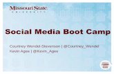Social Media Boot Camp - Missouri State University · Instagram and Facebook • #GoMaroon • #MSUBears • #CitizenBear ... •Best practices for Facebook pages •Promoting your
