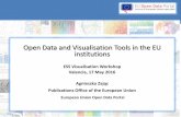 Open Data and Visualisation Tools in the EU institutions · Follow-up actions: Creation of catalogue of data visualisation software and applications Conclusions: The need for more