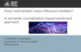 Does mainstream news influence markets? A semantic ... · Sentiment analysis approach ... Original Sentiment score function •huand liu[2] positive and negative dictionary 5 •I