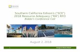 Southern California Edison’s (“SCE”) 2018 Resource …...Q3 Year Round Local (Big Creek‐ Ventura and LA Basin) North System 01/01/2020 12/31/2020 South System Q3 Year Round
