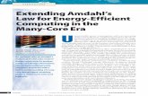 Extending Amdahl’s Law for Energy-Efficient Computing in ...agrawvd/COURSE/READING/LOWP...Many-Core Era Dong Hyuk Woo and Hsien-Hsin S. Lee Georgia Institute of Technology An updated