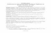 Notification Admission to the course Post Graduate Diploma ...icsl.du.ac.in/web/uploads/Archives/Notification for... · Graduate Diploma in Cyber Security and Law shall be graduates
