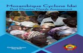 Mozambique Cyclone Idai - International Labour Organization · Cyclone IDAI also arrived at a time when important events and processes were expected to unfold in Mozambique during