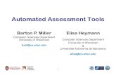 Automated Assessment Tools...Code Analysis Basics Control flow analysis – Analyze code structure and build a graph representation. – Basics blocks and branch/call edges. – Pointers