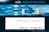 Miniature Relays - Rutronik · Miniature power relays for Automotive electronic systems These relays are suitable for motor reversible control such as power window and door lock,