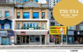 752-754...YONGE & BLOOR ST Size: 2,020 sq. ft. Net Rent: $26.00 per sq. ft. TMI: $24.00 per sq. ft. Available: Immediate • Amazing frontage and signage opportunity on Yonge Street