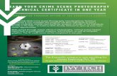 ACCELERATED PROGRAM OPTION AT THE EVANSVILLE CAMPUS Scene Photographyrev8... · 2020-06-19 · ACCELERATED PROGRAM OPTION AT THE EVANSVILLE CAMPUS The BRAND NEW Crime Scene Photography