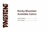 Rocky Mountain Available Colors - Pavestone · ¨ ª , C reating ªB eautiful Landscapesª, G rasstone , H eritageª, N ew bury Stone , Venetian Stone , and Vintage Stone are tradem