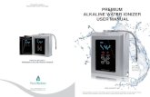 The Industry Leader in Alkaline Water Ionizer Technology ...€¦ · ALKALINE WATER IONIZER USER MANUAL Before installation or operation of the PEAK ALKALINITY ALKALINE WATER IONIZER,