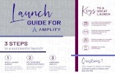 Launch Keys TO A GREAT LAUNCH GUIDE FOR - Amplify€¦ · Launch GUIDE FOR 3 STEPS to a successful launch PICK A LAUNCH SUNDAY Choose a launch date where the calendar is clear and