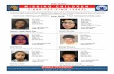 Missing Children's Report - July 2020 · If you have information on the following missing children, please call the California Department of Justice at 1-800-222-FIND. Si usted tiene