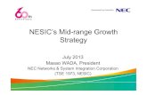 NESIC's Mid-range Growth Strategy · Page 9 ⓒNEC Networks & System Integration Corporation 2013. 125. Mid-Term Business Target. 235.7. 2,600 (Billion Yen) 240.0. FY14/3 forecast.