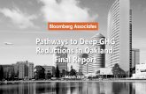 Pathways to Deep GHG Reductions in Oakland: Final …...The Bloomberg Associates Sustainability Practice has worked with the City of Oakland to identify opportunities and measure the