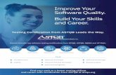 Improve Your Software Quality. Build Your Skills and Career. · We are your partner and home for software testing and QA certifications. ASTQB’s certifications improve software