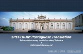 SPECTRUM Portuguese Translationsistemasfuturo.com/newsletter/Setembro2012/images/20120626_OP… · November 2012 . Future Work •Portuguese legislation and museum policies •Portuguese