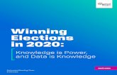 Winning Elections in 2020 · 2019-06-17 · 5 Winning lections in 2020: [ Knowledge is Power, and Data is Knowledge / mni.com For more information please go to mni.com, or email insight.lab@mni.com