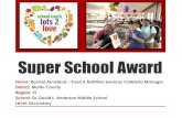 Super School Award - MemberClicks Armstead - Super... · the LAHIA organization. A raffle ticket was given to each student that donated non-perishable goods. Show the LOVE… During