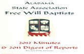 2012 201 - ONE, Inc. · Rev. Danny Ryals ..... (256) 362-6580 256 Whitson Road, Talladega, AL 35160
